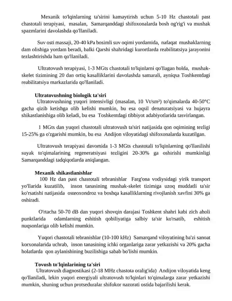 Mexanik toʻlqinlarning inson organizmiga taʼsiri 3