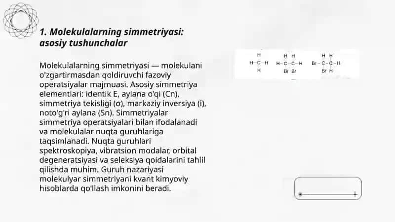 Molekulalarning simmetriyasi 3