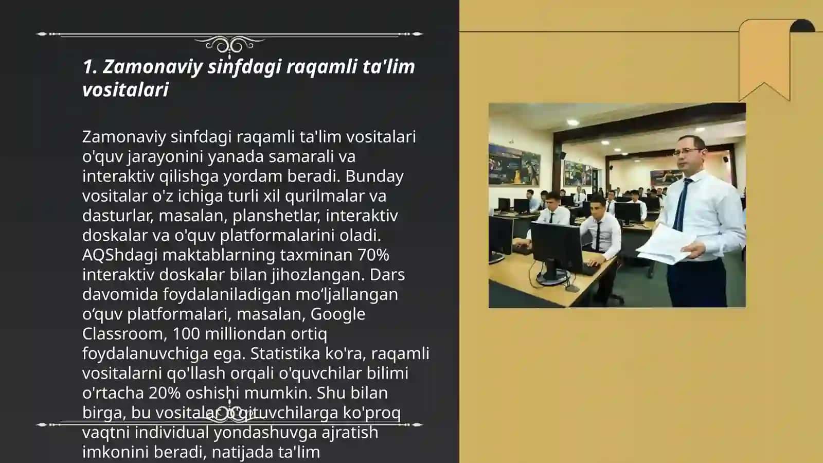 Zamonaviy sinfdagi raqamli ta'lim vositalari 3
