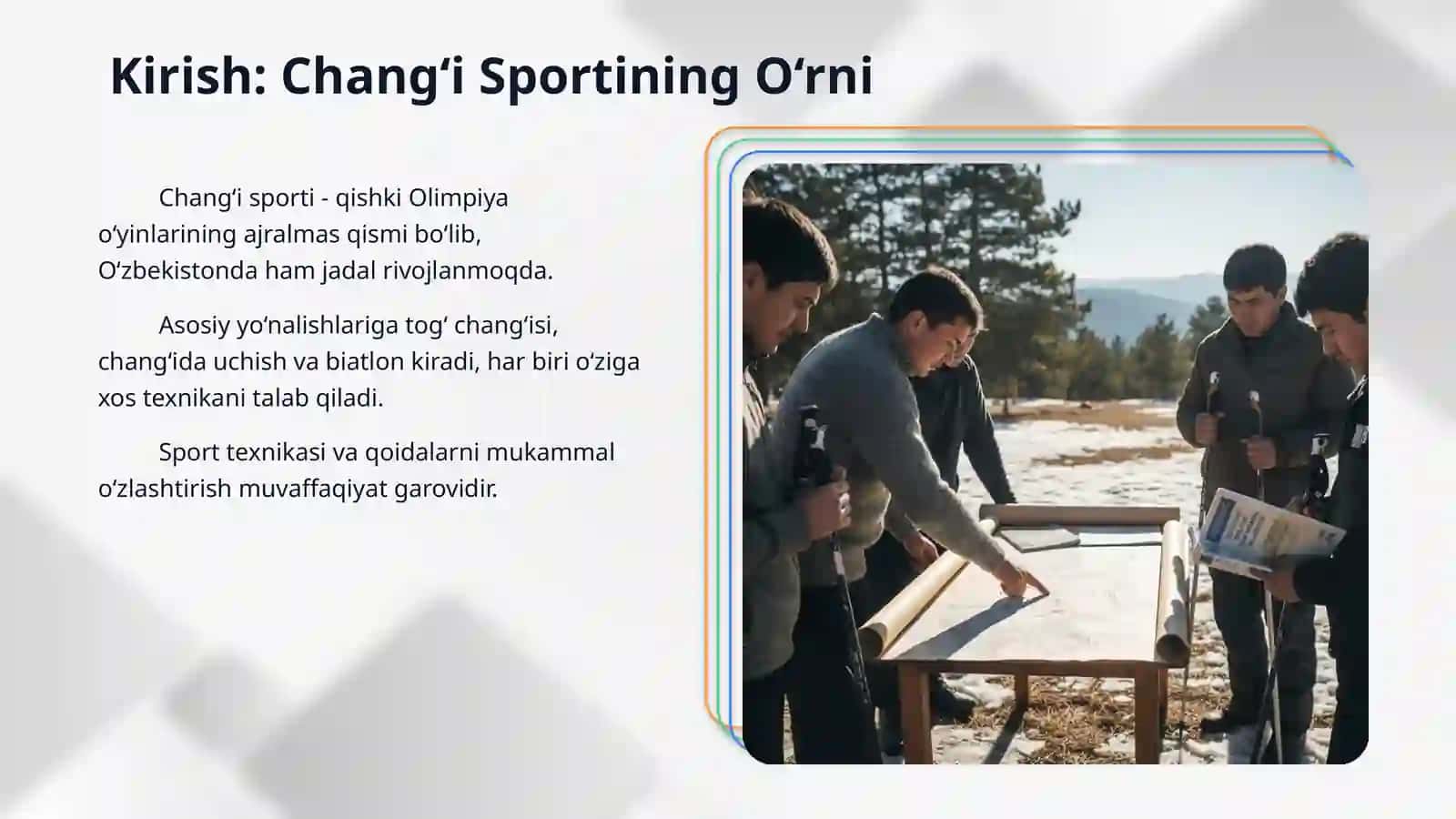 TO‘G‘ CHANG‘I SPORT TURINING TEXNIKASI VA O‘YIN QOIDALARI. 3