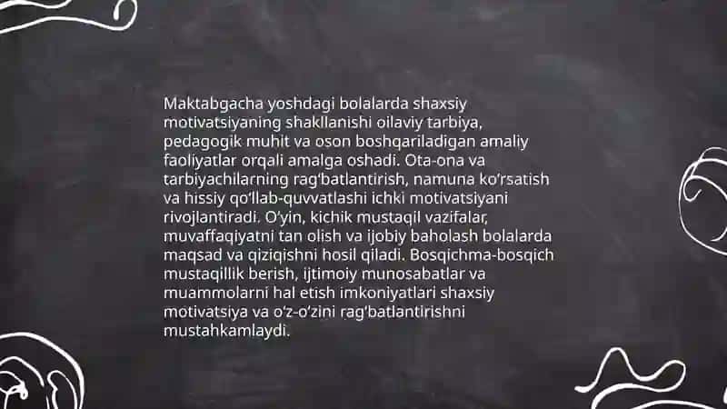 Maktabgacha yoshdagi bolalarda shaxs mativatsiyasi 3