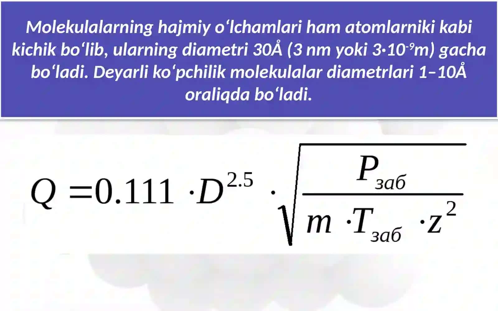 Mol va molar  massa 3