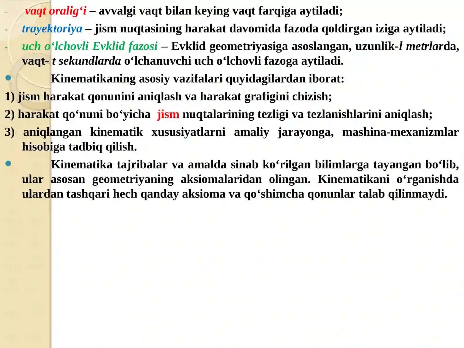 NUQTA KINEMATIKASI 3