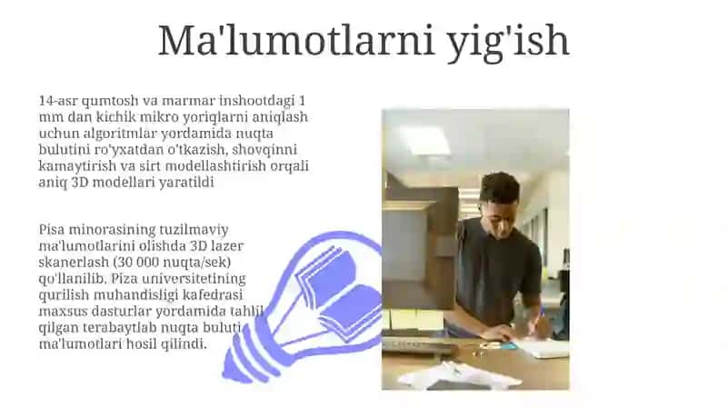 Pisa tatqiqotilari ustida ishlash 3