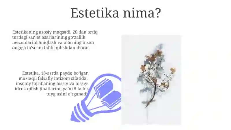 Estetika ( nafosat falsafasi ) 3