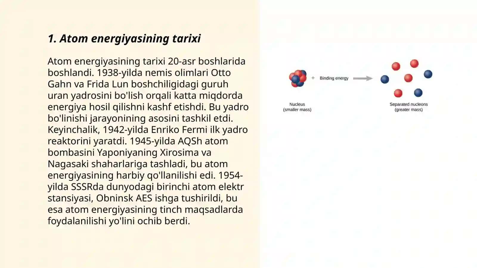 Atom energetikasi va atom energetikasi ming korxonalarini tashkil etish 3