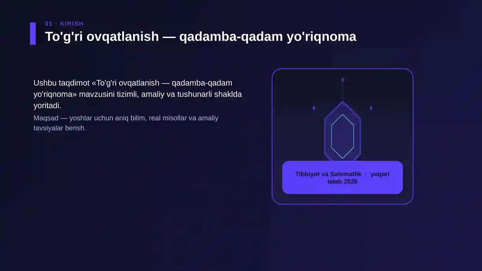 To'g'ri ovqatlanish — qadamba-qadam yo'riqnoma 3