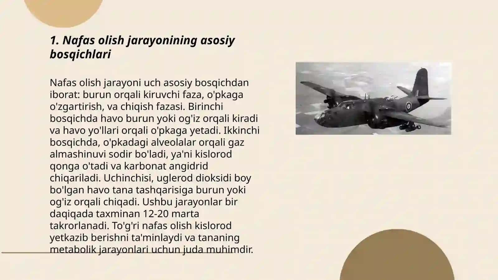 Nafas olish tizimining biofizikasi 3