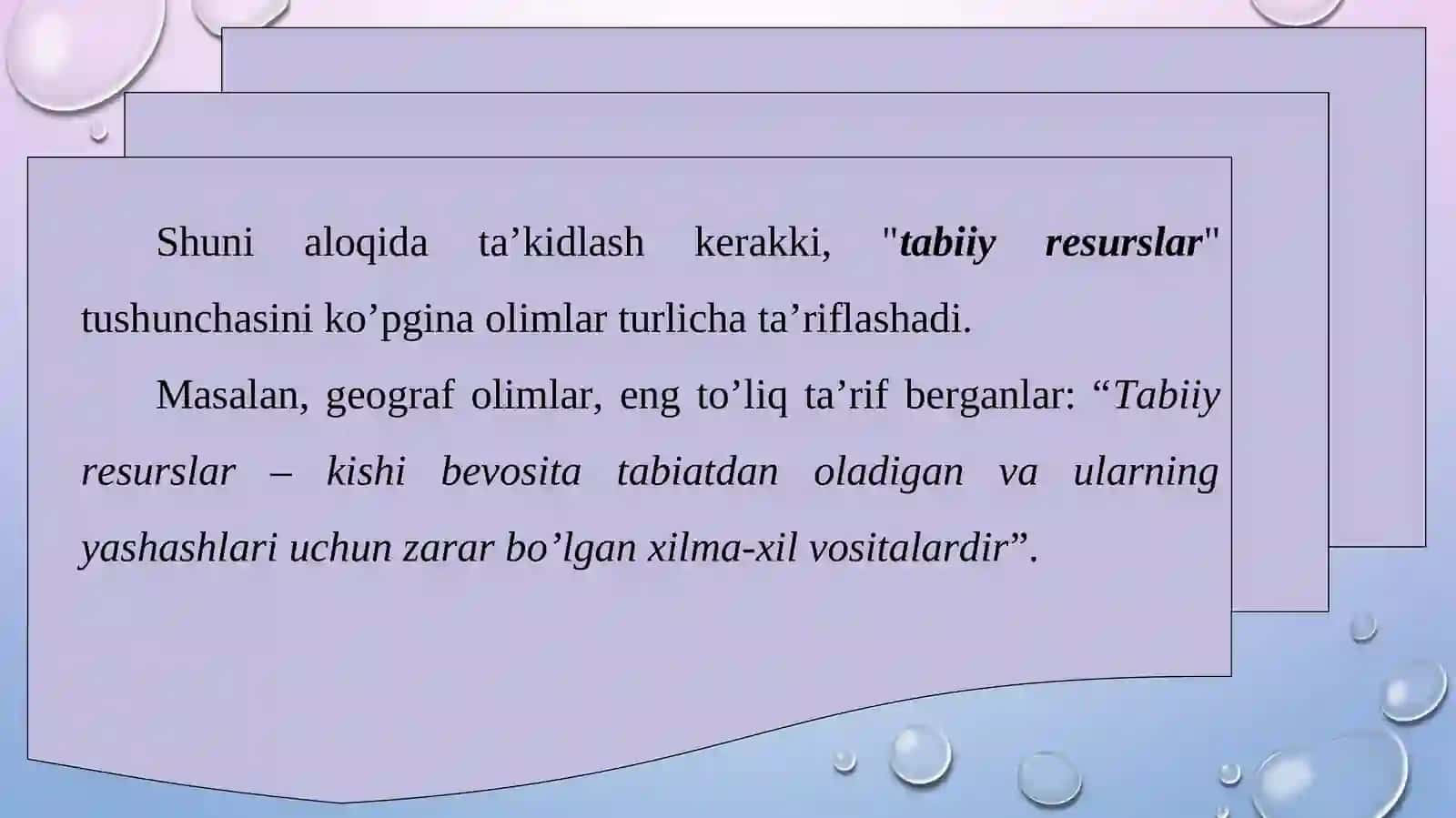 Tabiiy resurslar 3