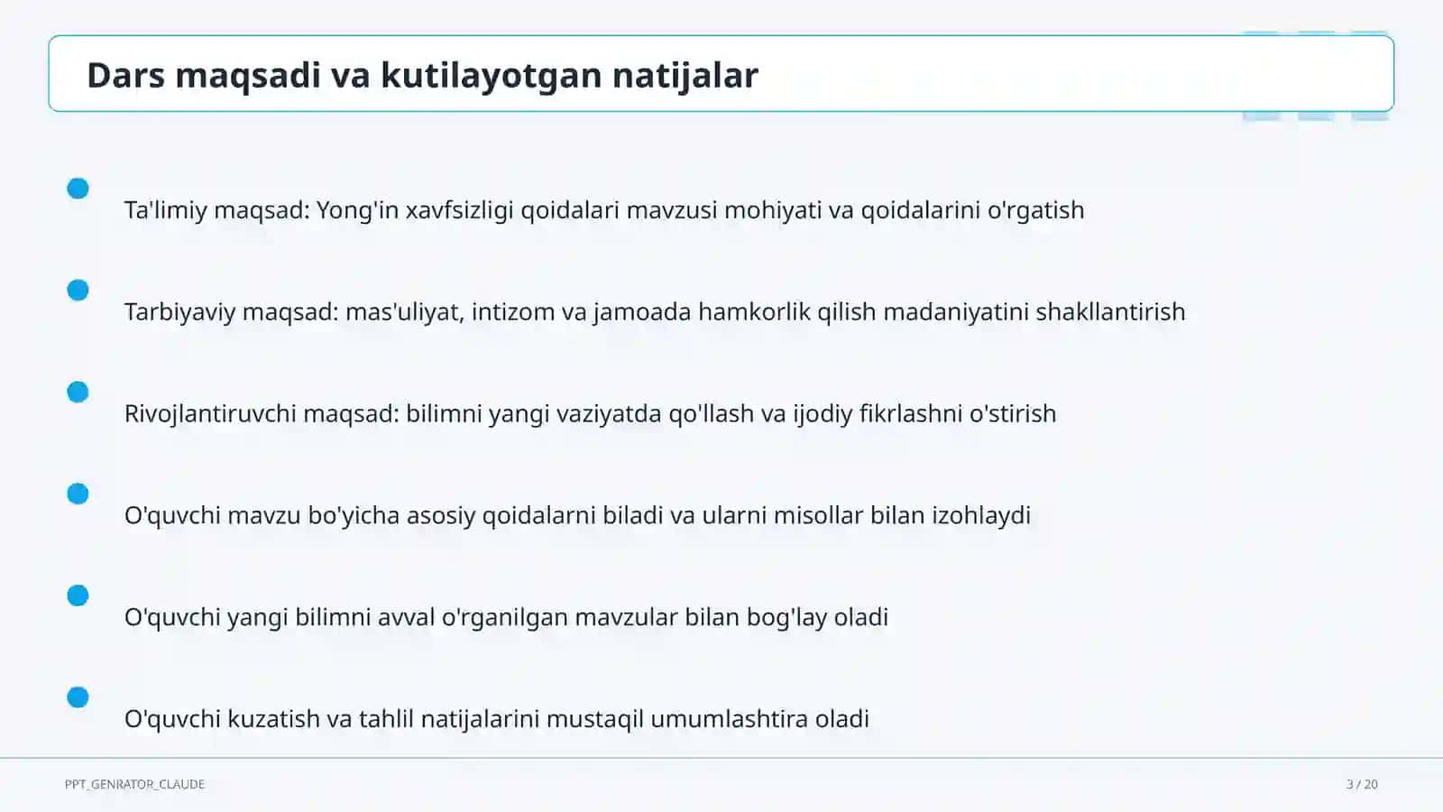 Yong'in xavfsizligi qoidalari 3