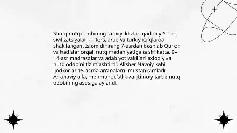 Sharq nutq odobi 3