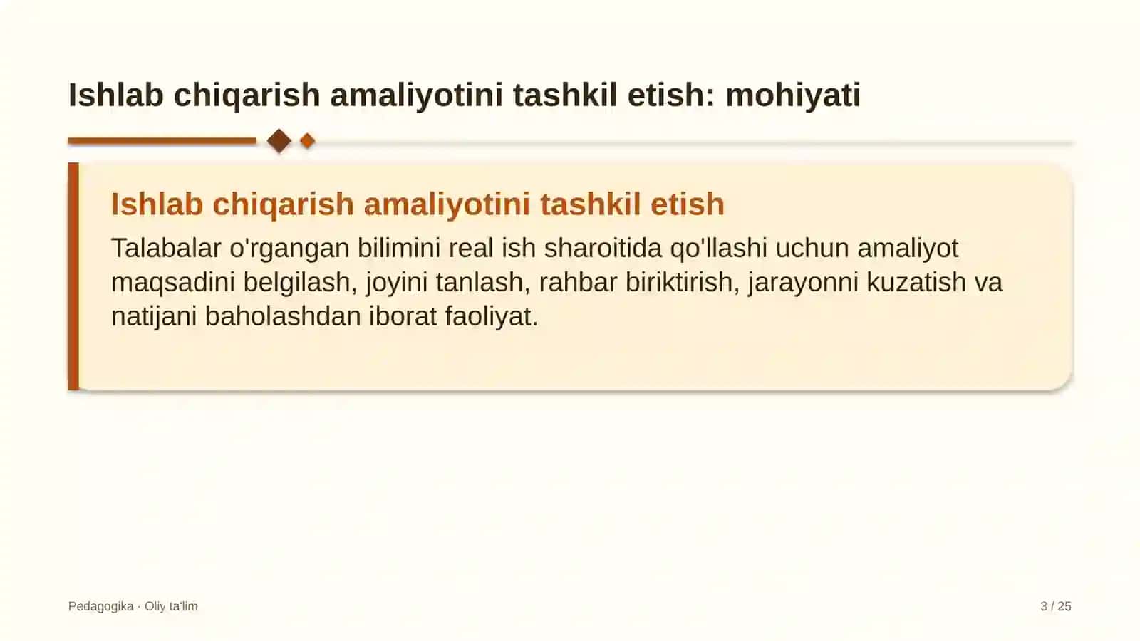 Adliya organlarida ishlab chiqarish amaliyotini tashkil etish 3
