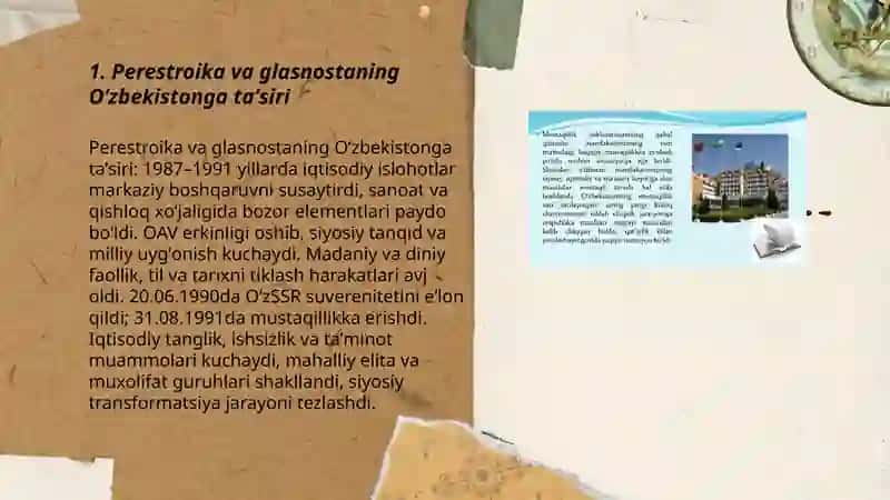 MUSTAQILLIKKA ERISHISH ARAFASIDA OZBEKISTONDAGI IJTIMOIY- SIYOSIY JARAYONLAR 3