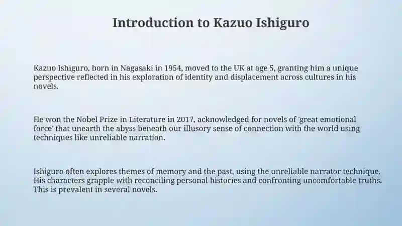 Kazuo Ishiguro 3