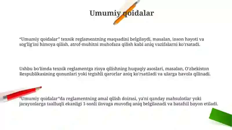 Texnik reglamentning namunaviy tuzilmasi 3