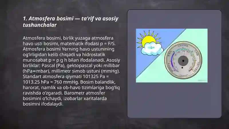 Atmosfera bosimi 3