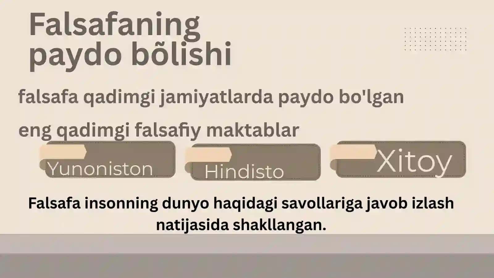 Falsafaga oid 3