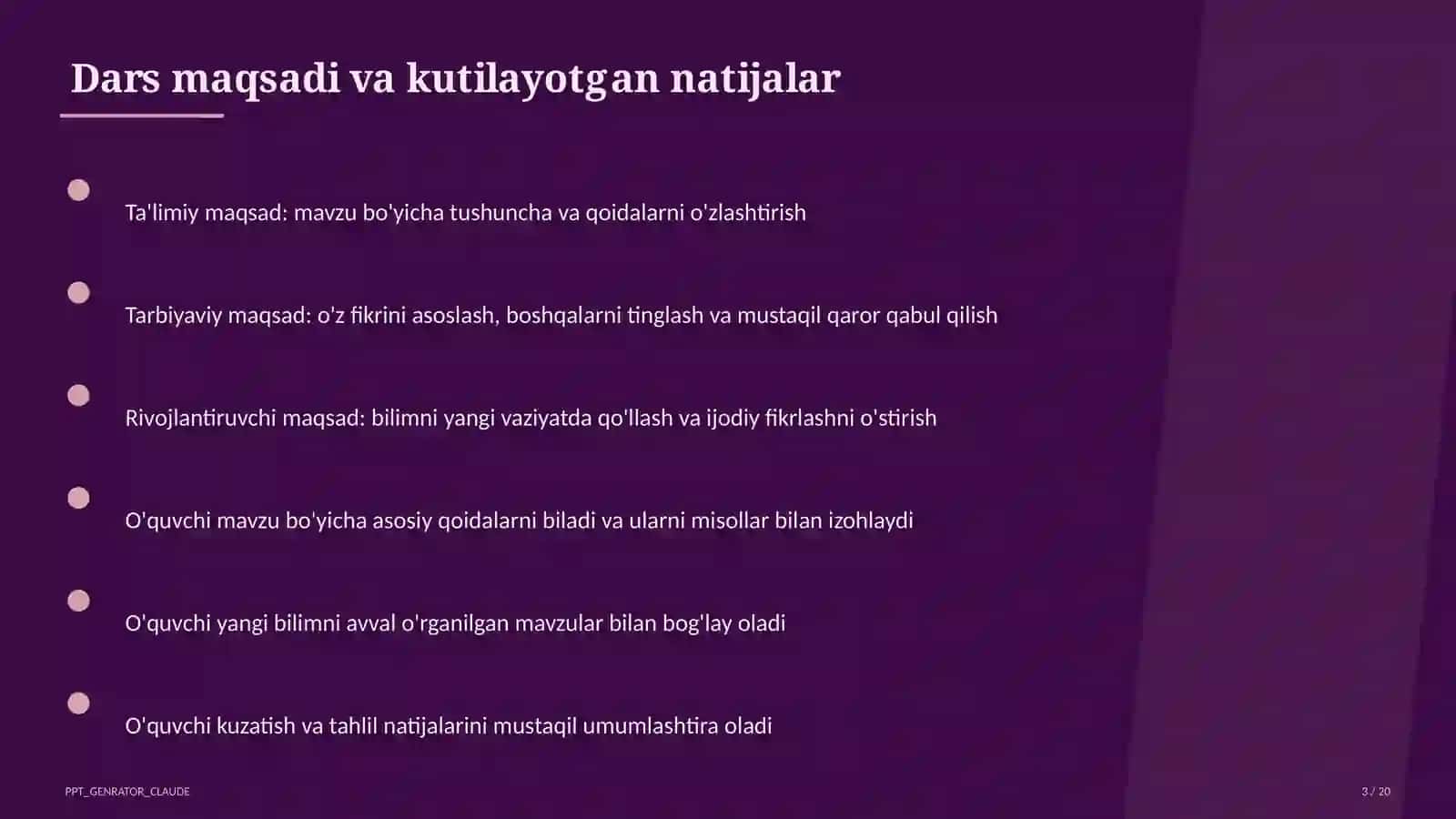 Interfaol metodlar: Venn diagrammasi va Insert 3