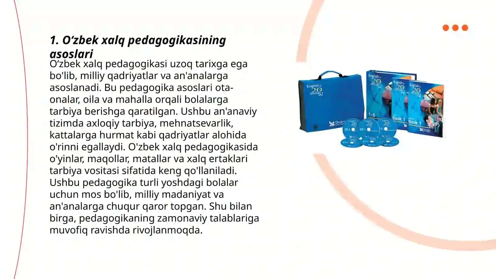 Oʻzbek xalq pedagogikasi va islom taʼlimotida ijtimoiy pedagogik gʻoyalar 3