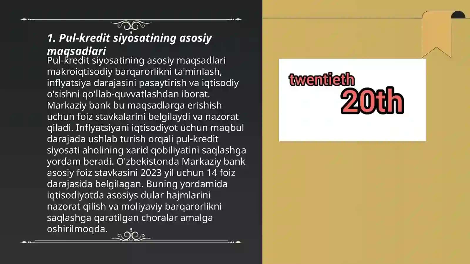 Iqtisodiyotda pul-kredit siyosati va undagi oʻzgarishlar 3