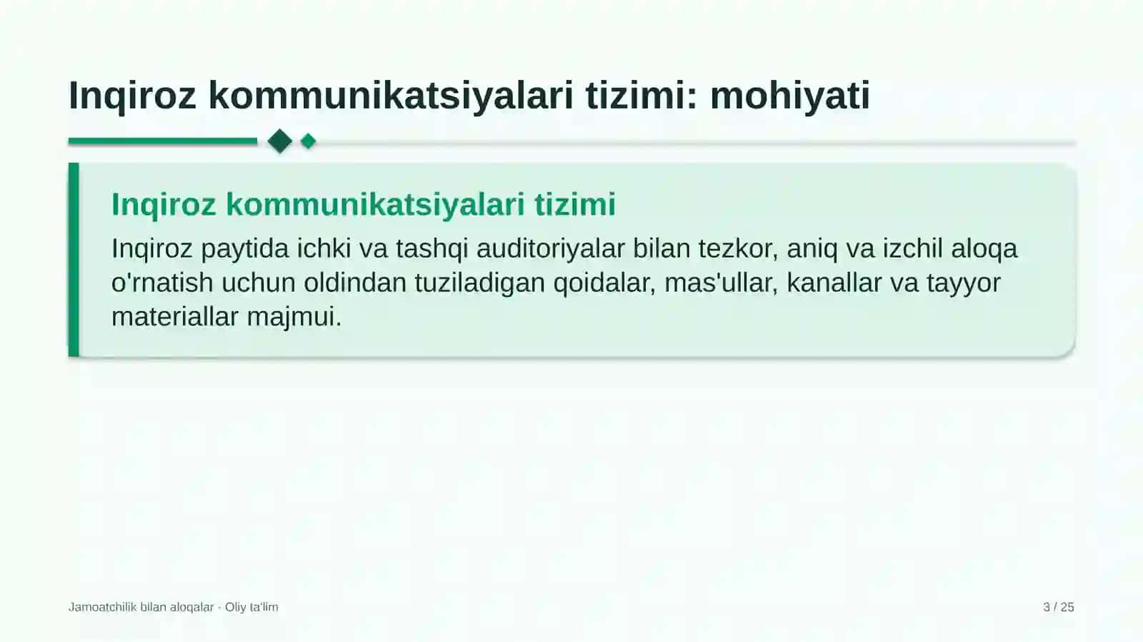 Konsullik muassasalarida inqiroz kommunikatsiyalari tizimi 3