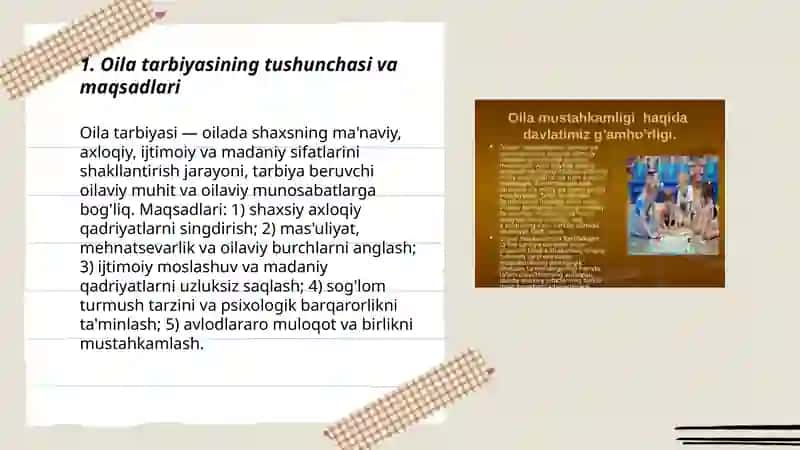 Oila tarbiyasining asoslari 3