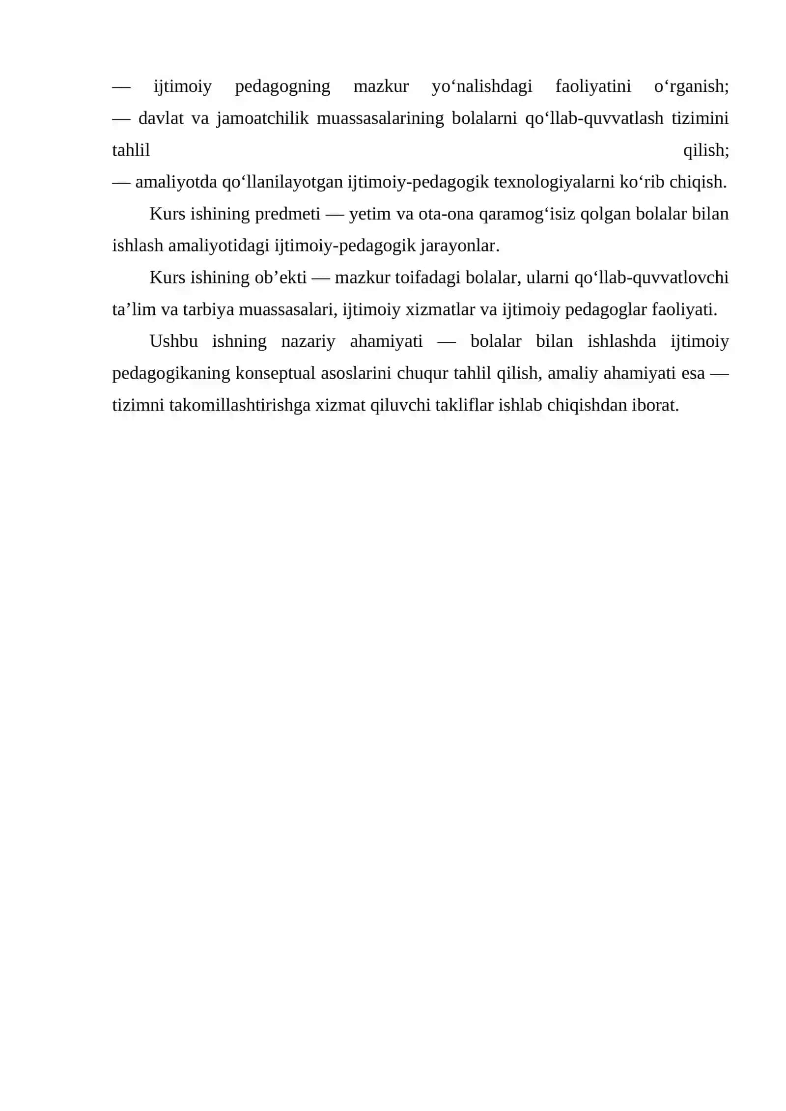 Yetim va ota ona qaramogʻisiz qolgan bolalar bilan ishlashning ijtimoiy pedagogik asoslari 3