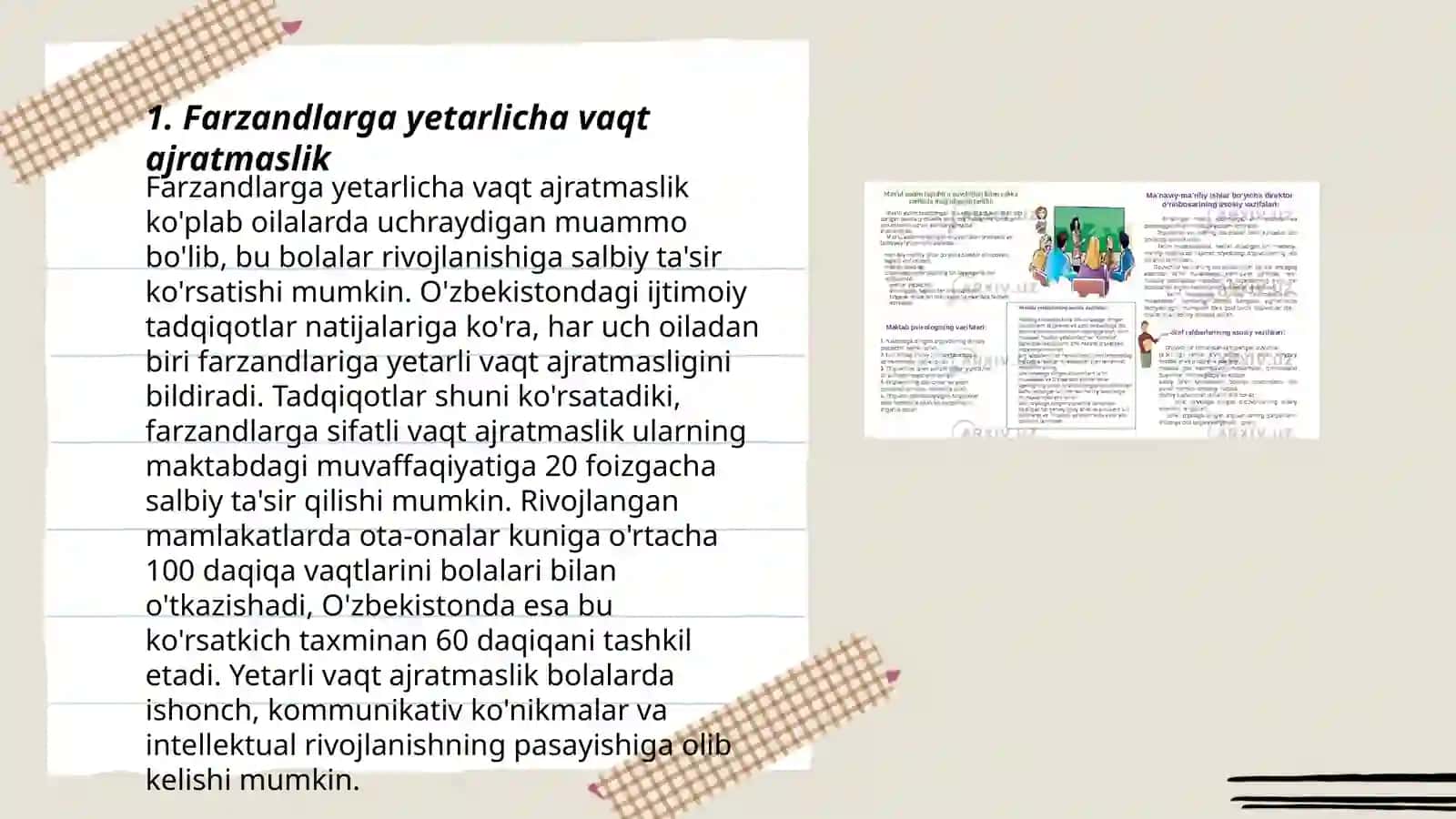 Farzandlarga yetarlicha vaqt ajratmaslik 3