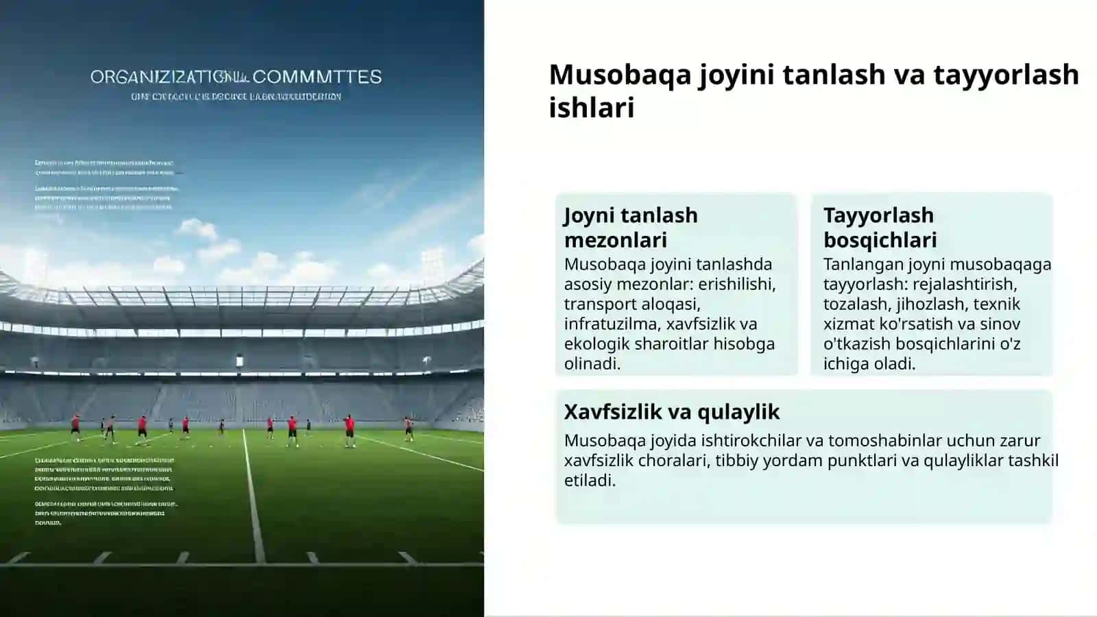 Musobaqa Tashkiliy Qo‘mitasi: Faoliyat va Natijalar 3
