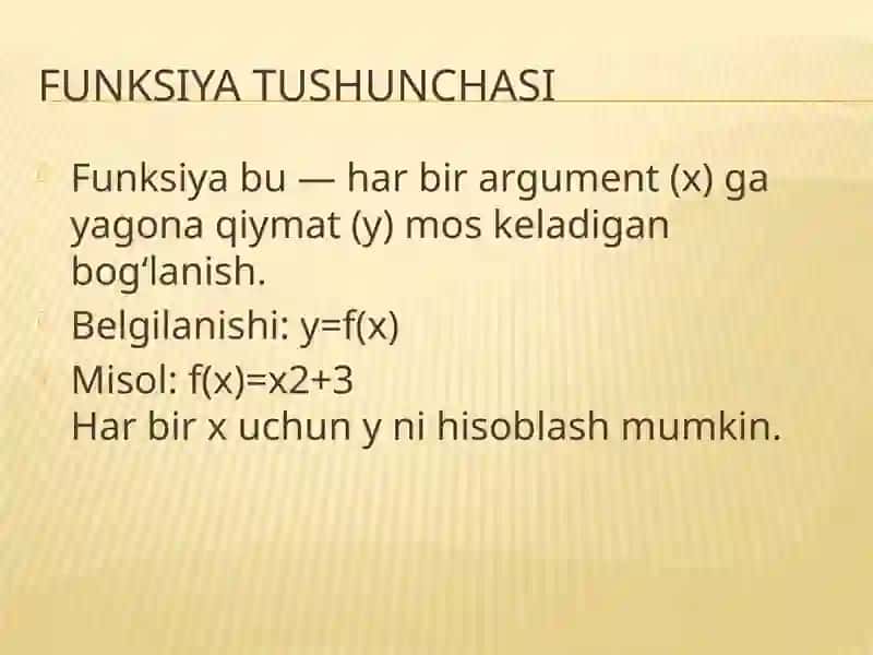 Mavzu:Funksiyani to‘la tekshirish 3