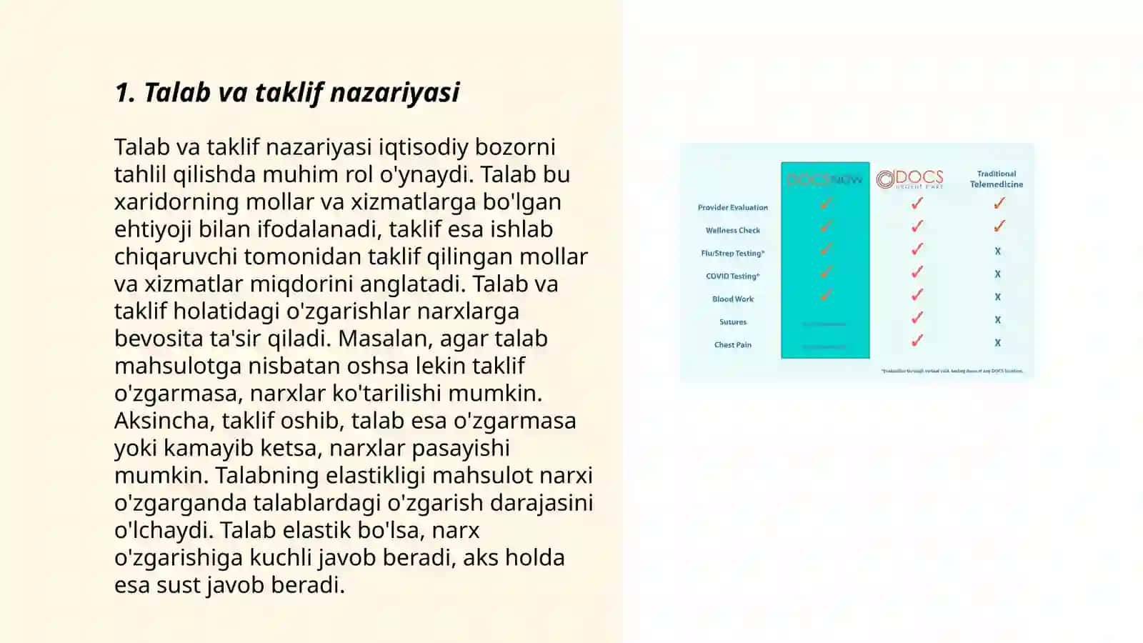 Talab va taklif nazariyasi 3