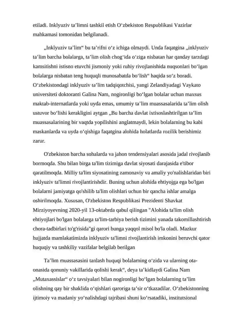 Inklyuziv ta'limning huquqiy asoslari 3