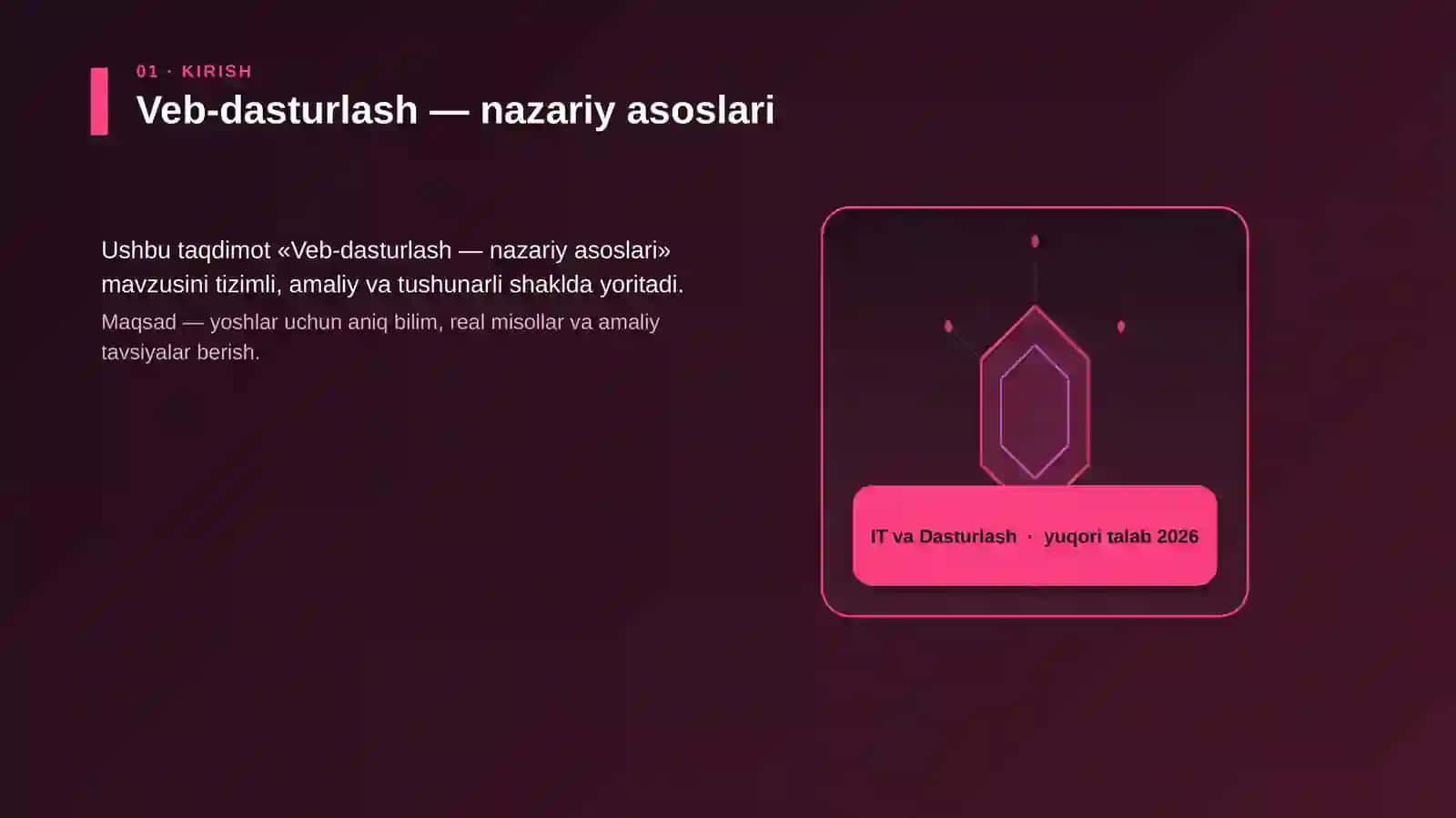 Veb-dasturlash — nazariy asoslari 3