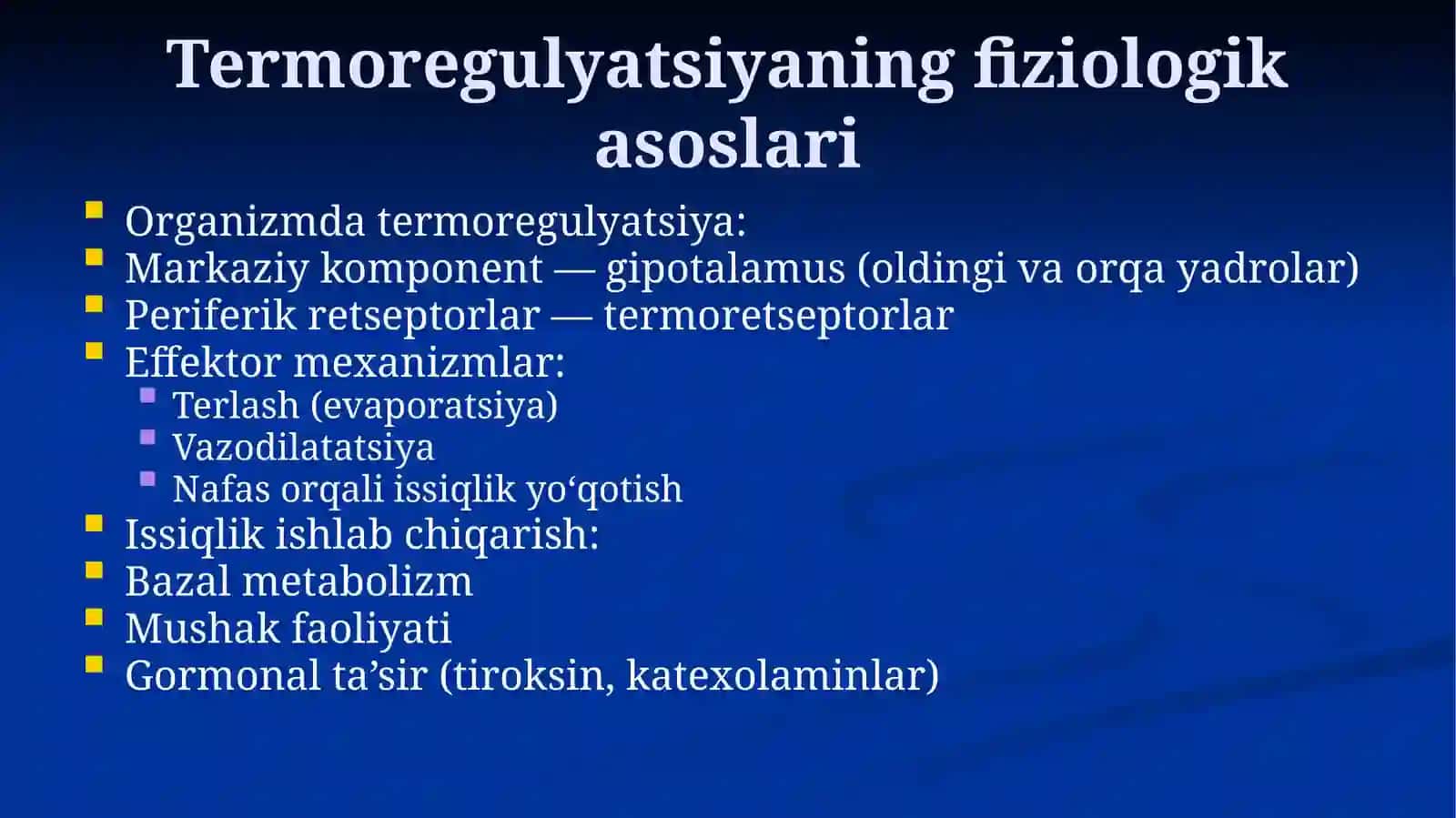 Gipertermiya sindromi va uni davolashda ishlatiladigan dori vositalari 3