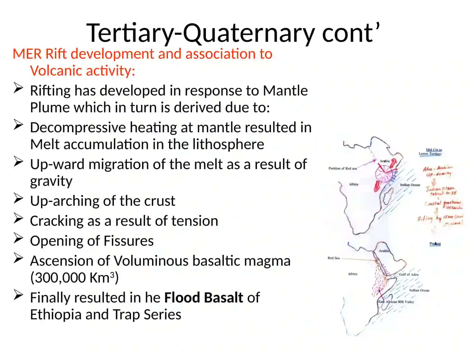 Tertiary-Quaternary Volcanic rock succession and related structure in Ethiopia 3
