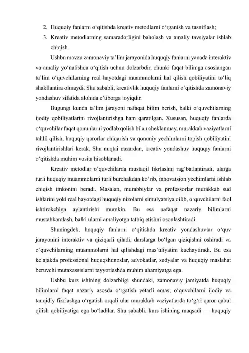 HUQUQIY FANLARNI O‘QITISHDA KREATIVLIK 3