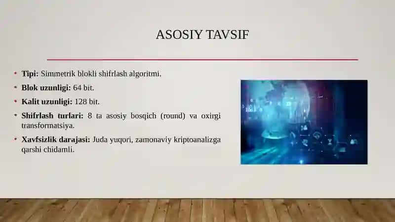 IDEA shifrlash algoritmi. 3