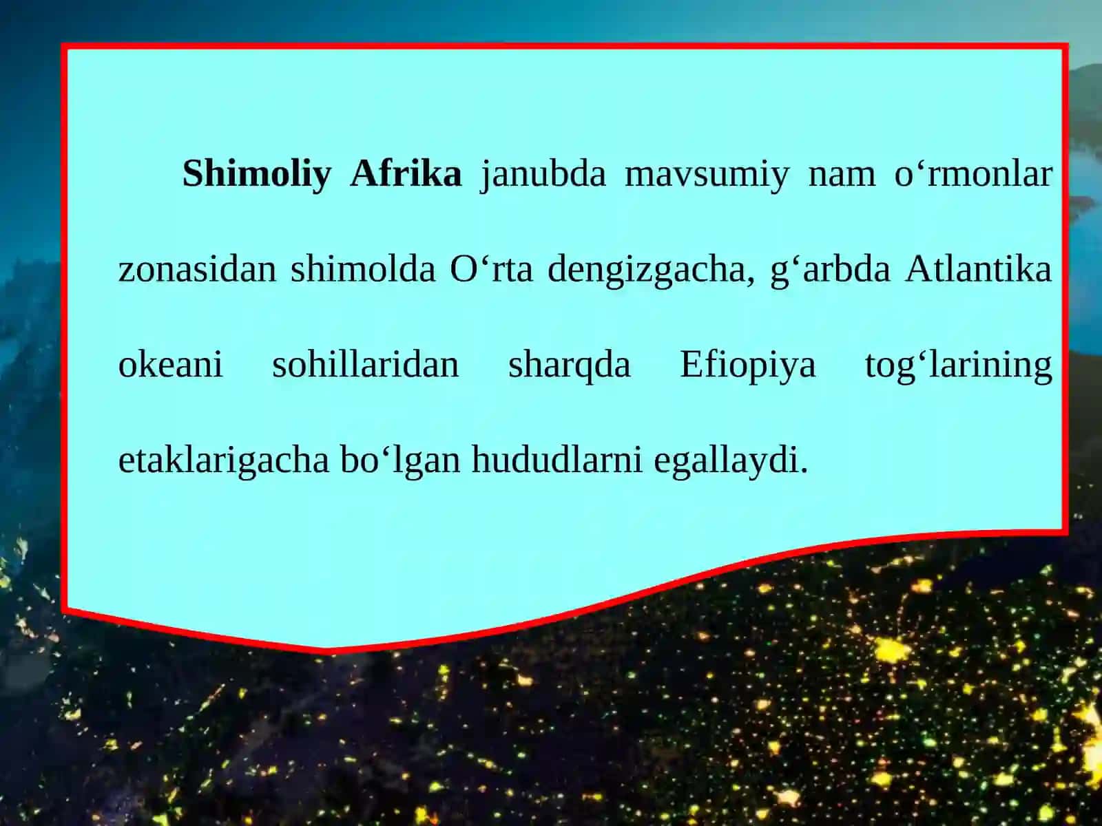 Shimoliy Afrika tabiiy sharoiti 3