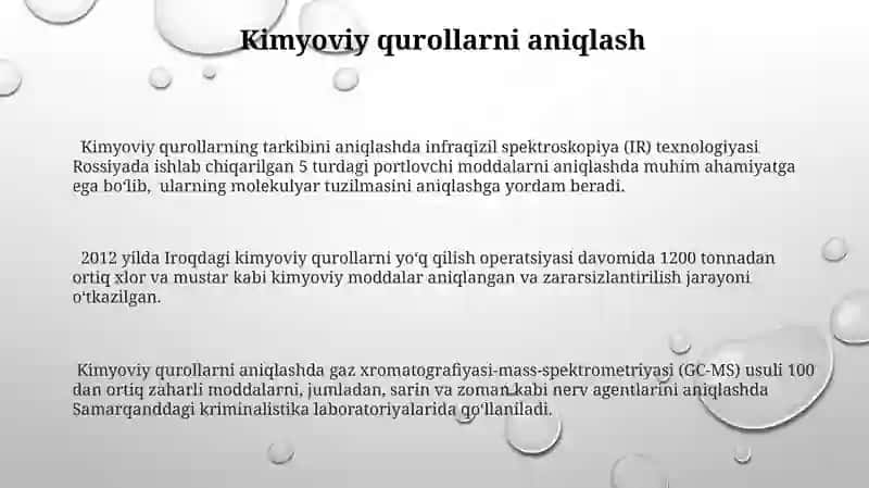 Kimyoning o‘rni Sumaya 3