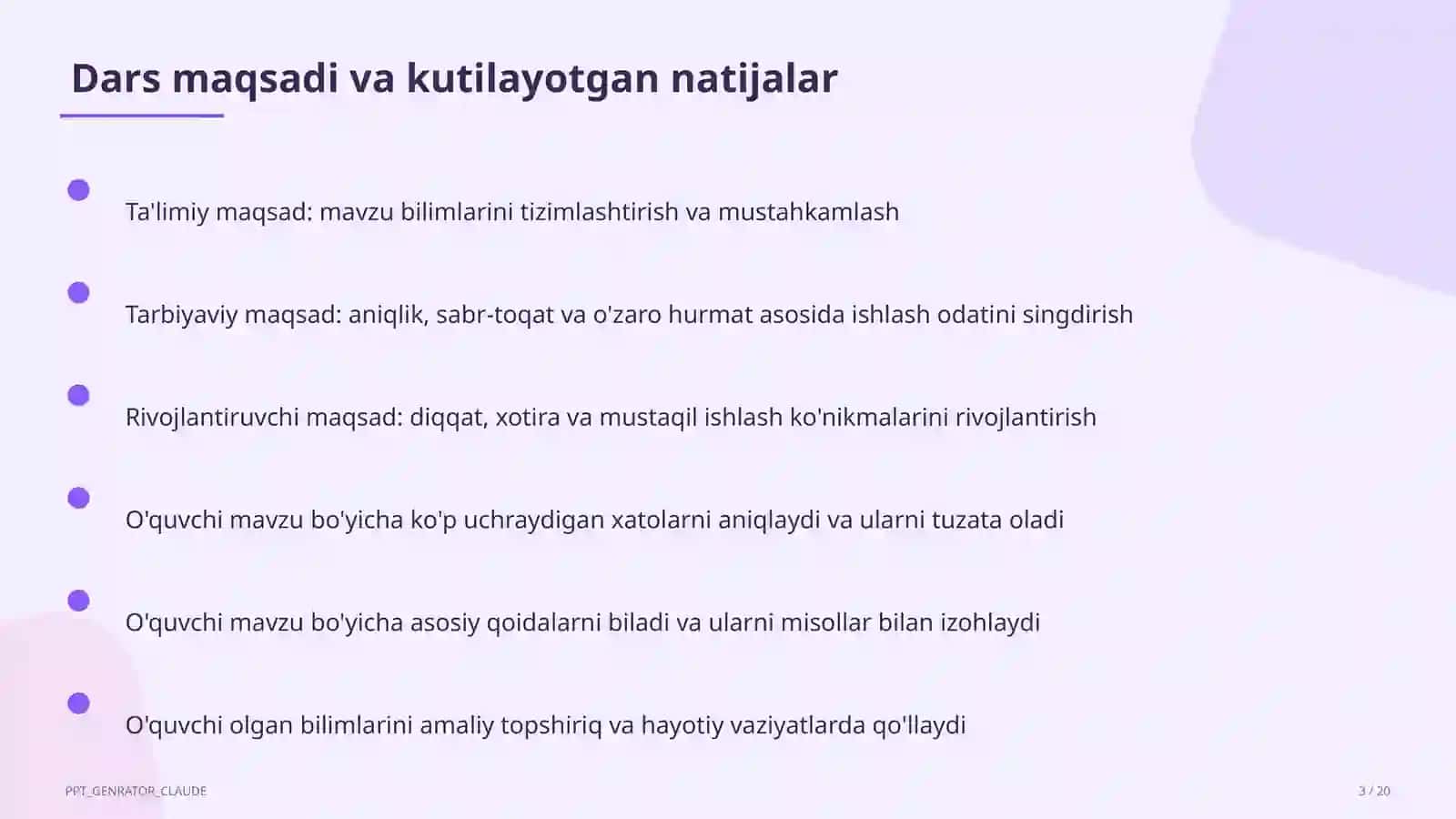Algebraik kasrlar va ular ustida amallar (8-sinf) 3