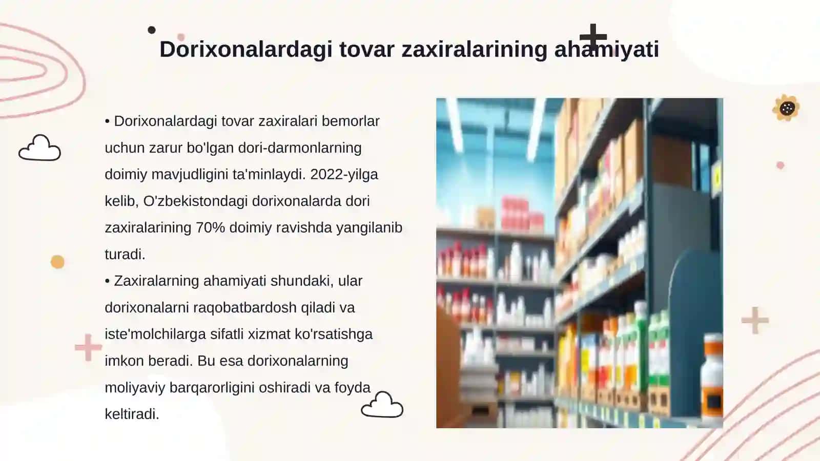 Dorixonalarning tovar zaxiralari tahlili 3