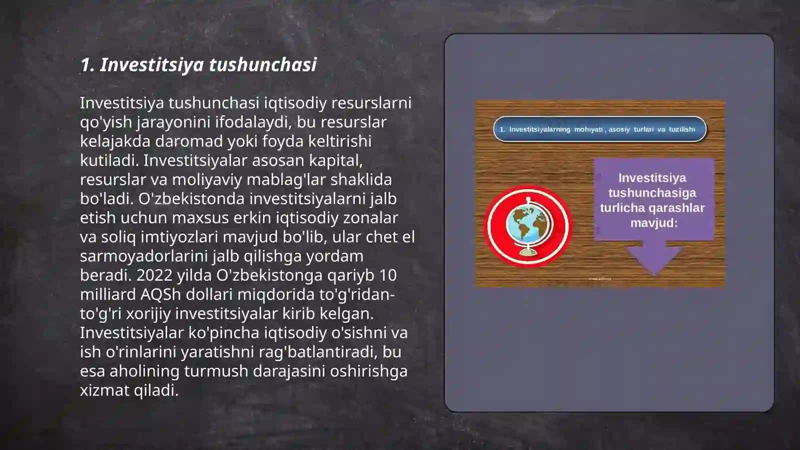 Investitsiyalarning mohiyati, manbalari va turlari 3