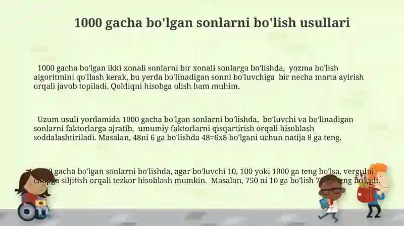1000 ichida sonlarni boʻlish metodikasi 3