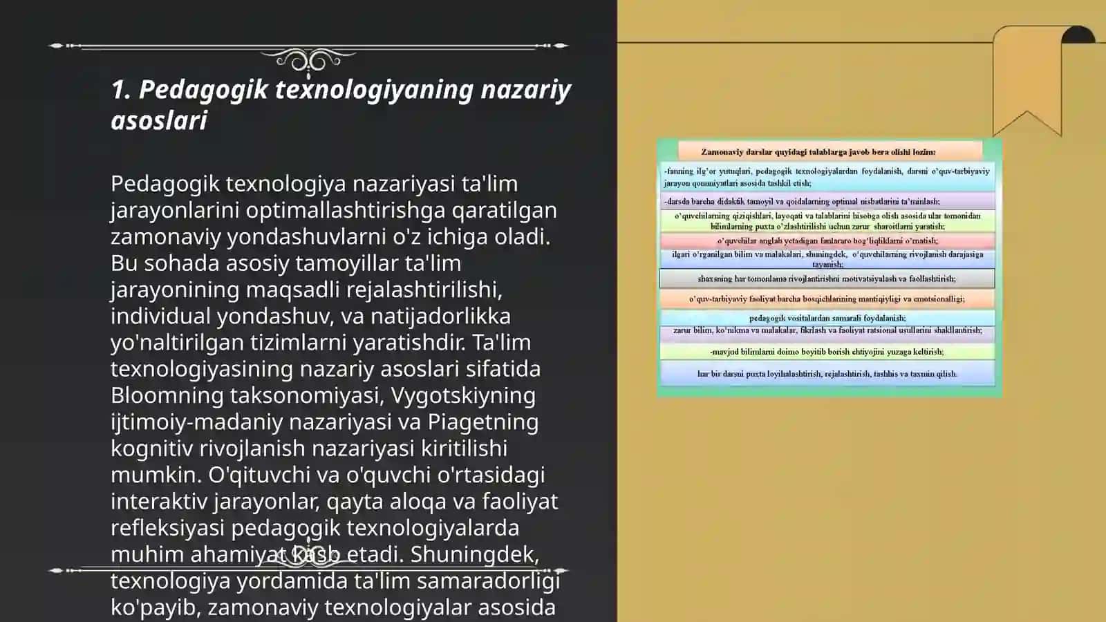 Pedagogik texnologiya pedagogikaning mustaqil sohasi sifatida 3