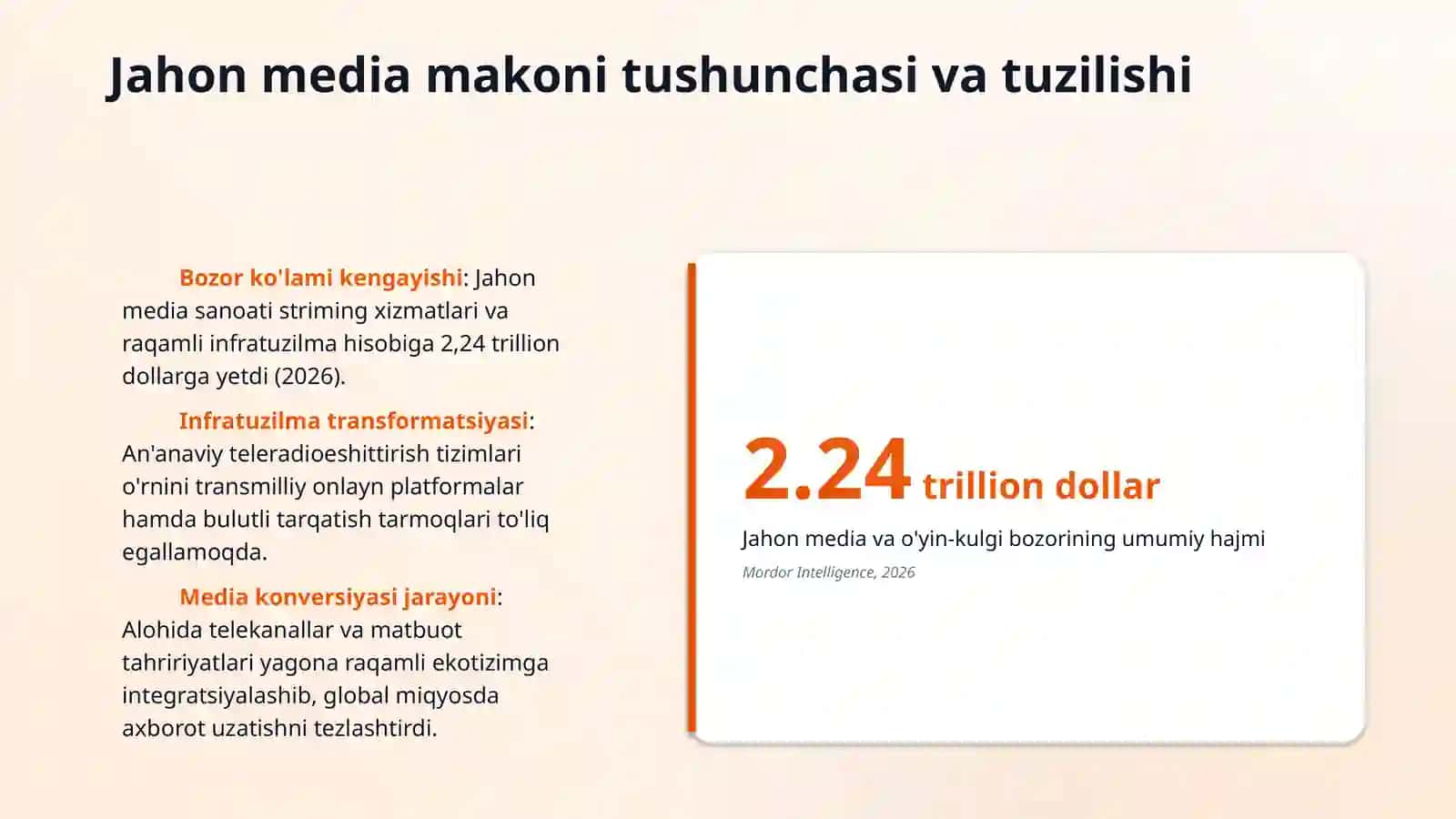 Jahon media va axborot makonida raqobat muhiti 3