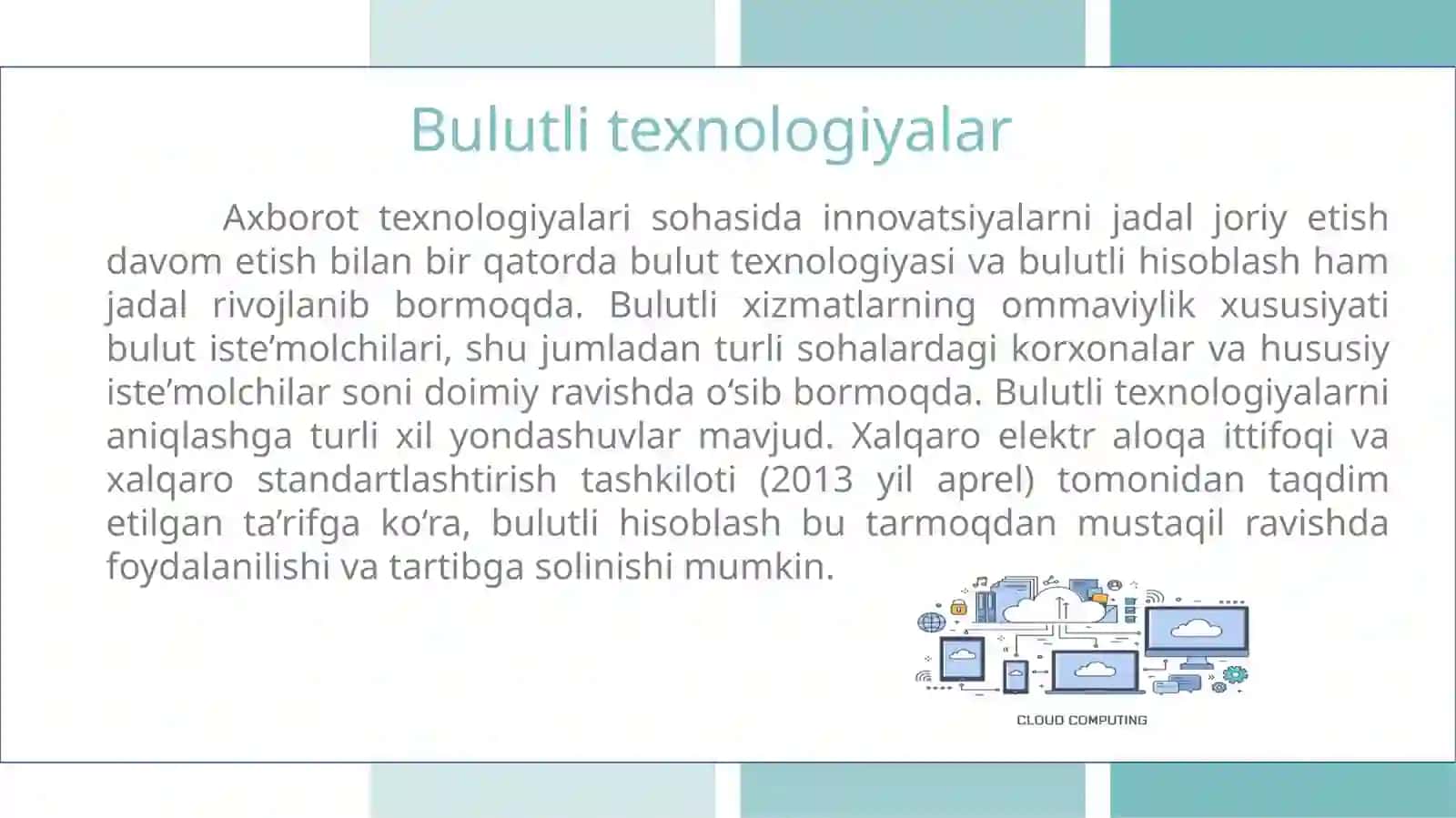 Bulutli hisoblashlar va ularning asosiy tushunchalari 3