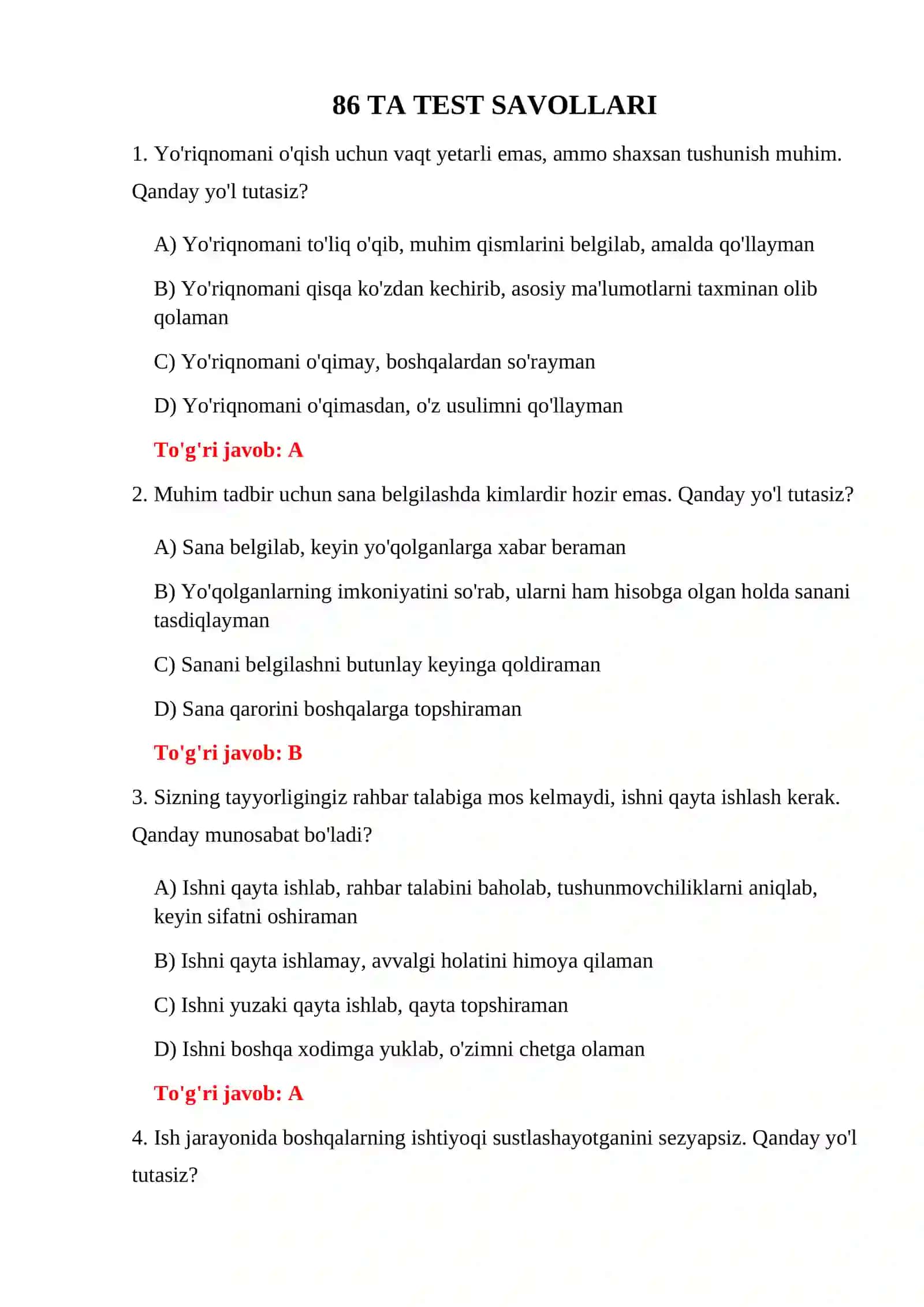 BOJXONA PSIXOLOGIK TEST 86 TA 3