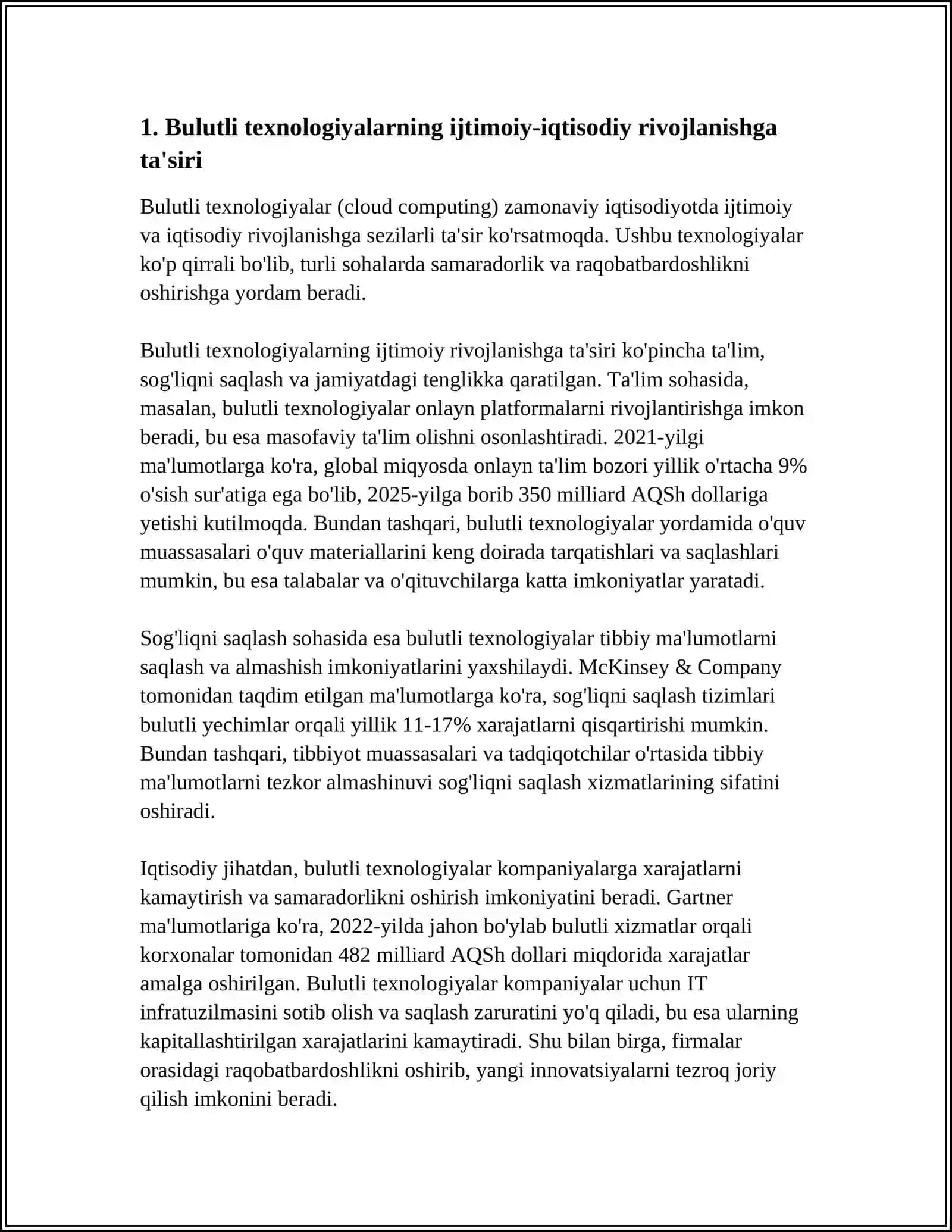 IQTISODIYOTDA BULUTLI TEXNOLOGIYALARNING O'RNI VA AHAMIYATI 3