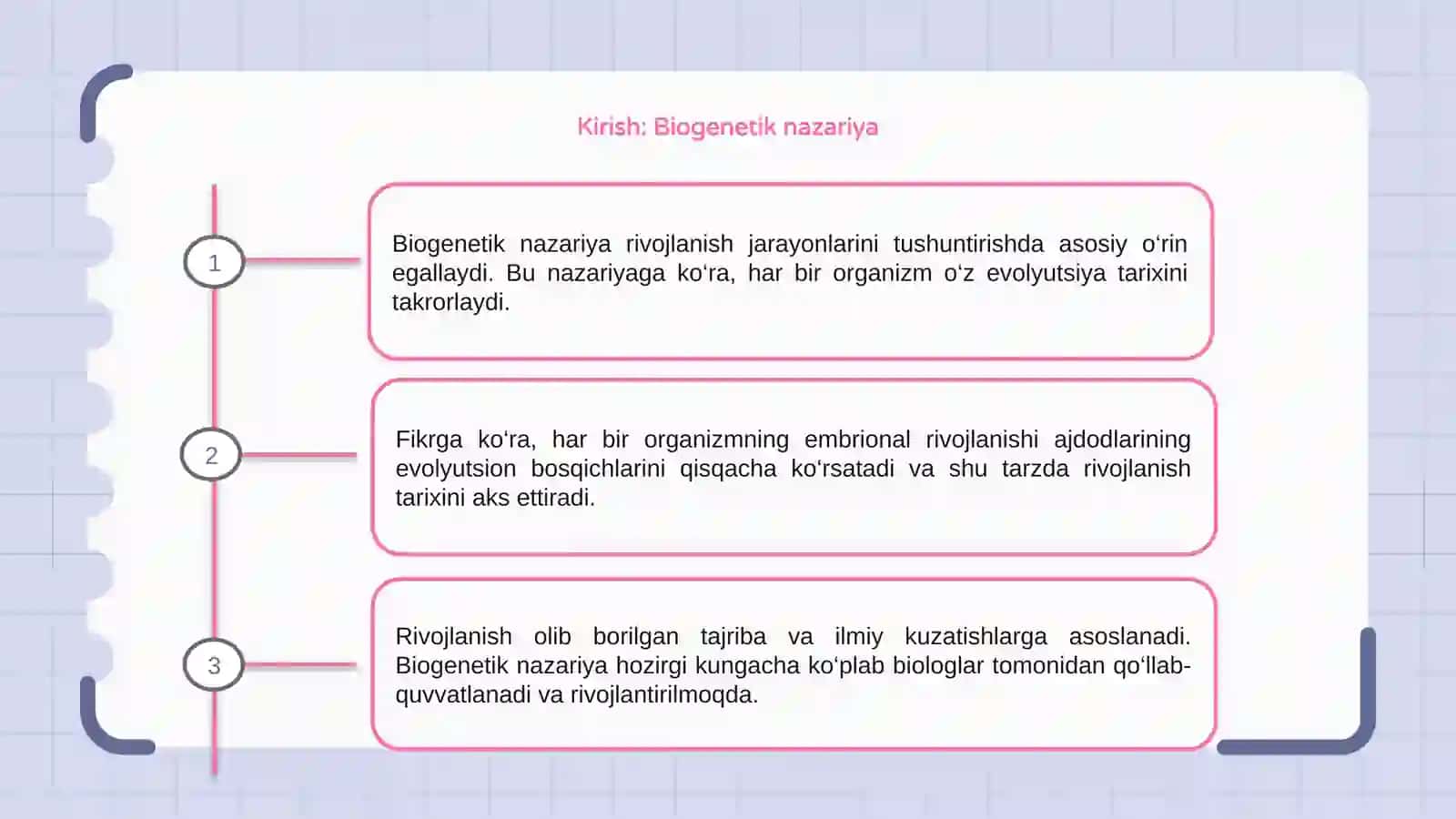 Rivojlanishning biogenetik nazariyasi 3