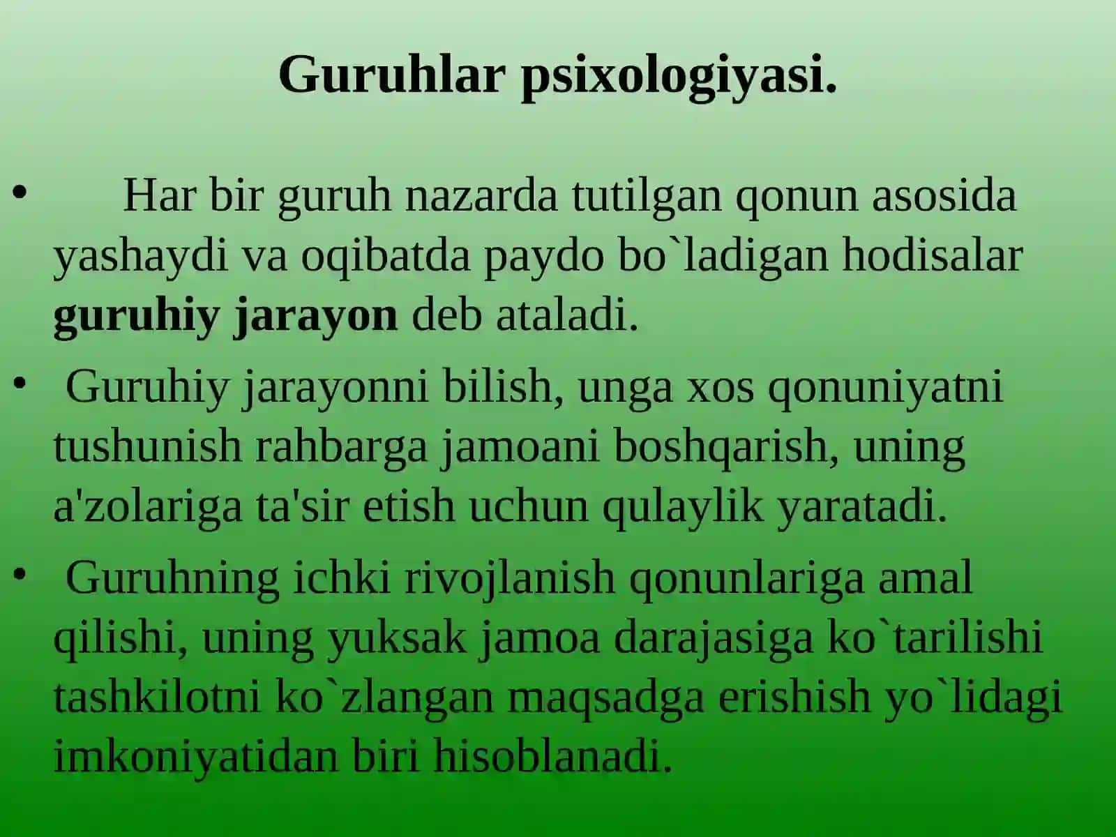 Katta guruhlar psixologiyasi muammolari 3